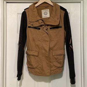 ‘LA:Hearts’ Khaki/Sweatshirt Jacket